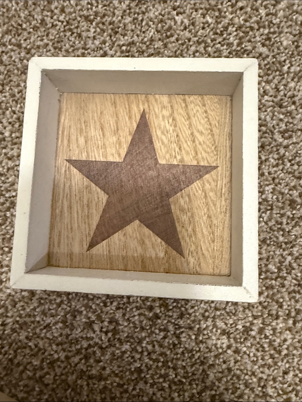 🏖️ 10 items for $20☀️ Rustic White and Natural Wood Star House Décor Set| 5 pcs - Picture 5 of 13
